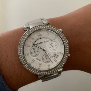 Silver Michael kors watch